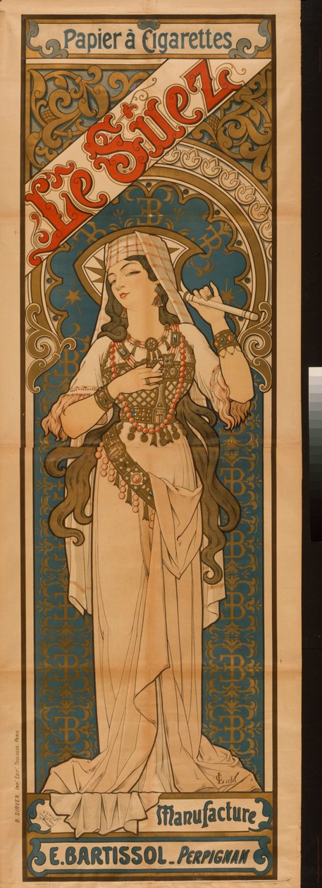 Le Suez, ca. 1900 (litografi) af C. Licht