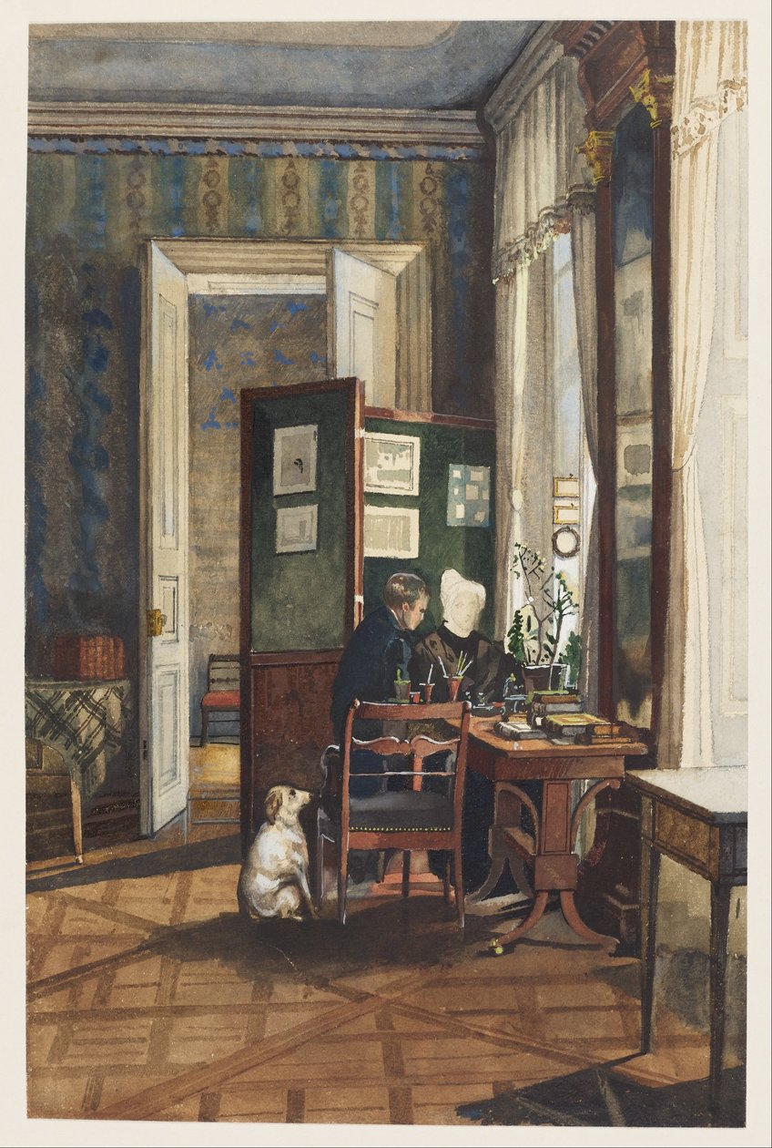 Et værelse i Reuss -paladset, Dresden af C. M. Fredro