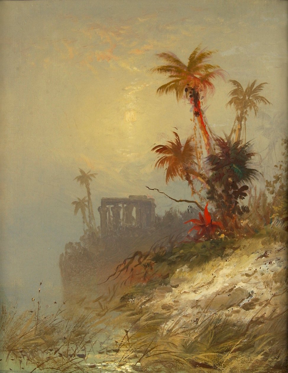 Egyptisk landskab, slutningen af det 19. århundrede århundrede. af C. Morgan McIlhenney