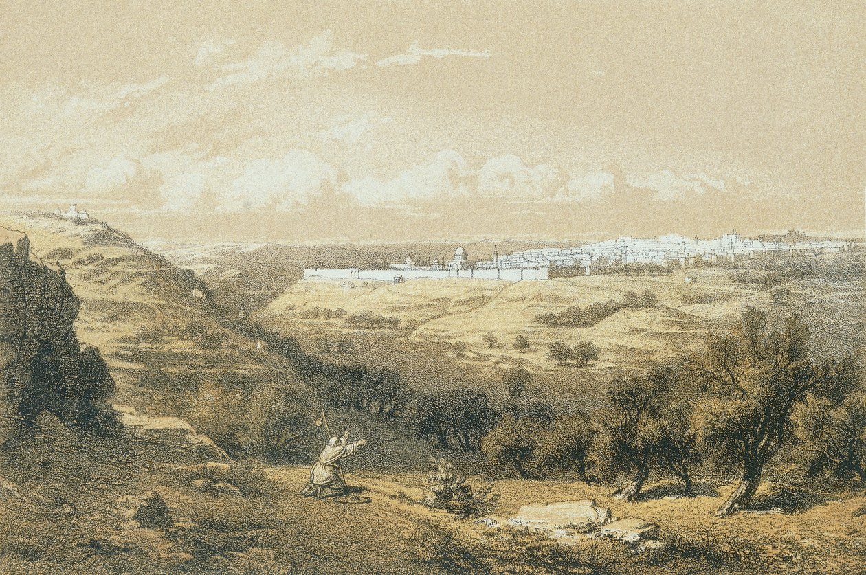 Hebron. Radering af C. Schacher - Steinkopk J.F. Editore af C. Schacher