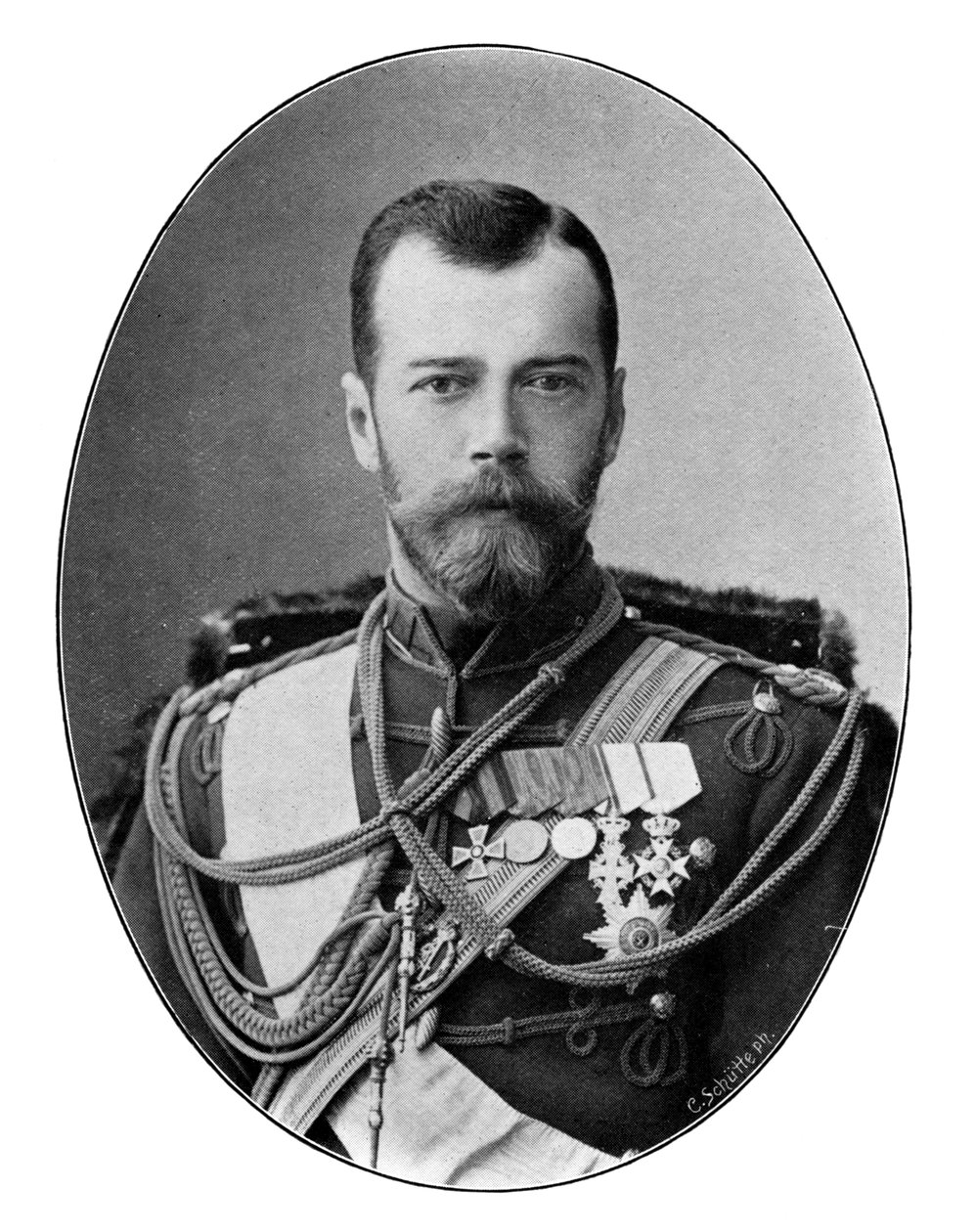 Czar Nicholas II af Rusland, 1901. af C. Schutte