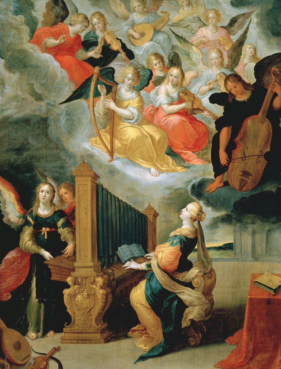 St. Cecilia, 1647 af C. de and Francken Bailleur