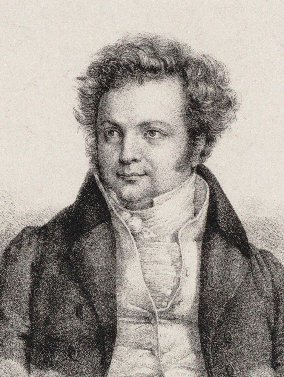 Portræt af komponisten Heinrich Marschner 1795-1861. af Cäcilie Brandt