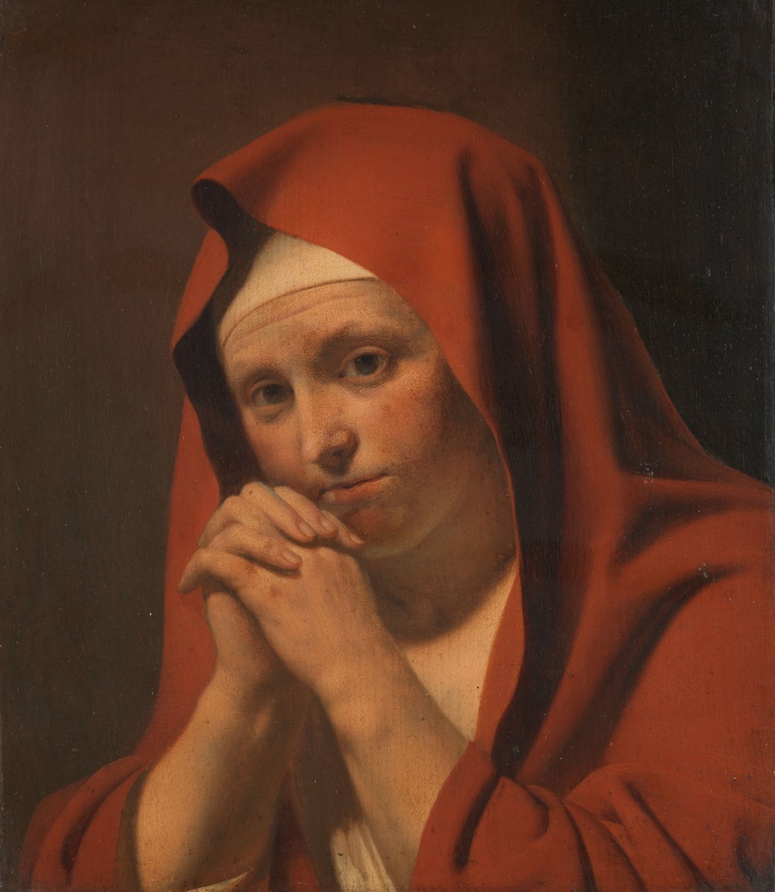 Kvinde beder af Caesar Boëtius van Everdingen (circle of)
