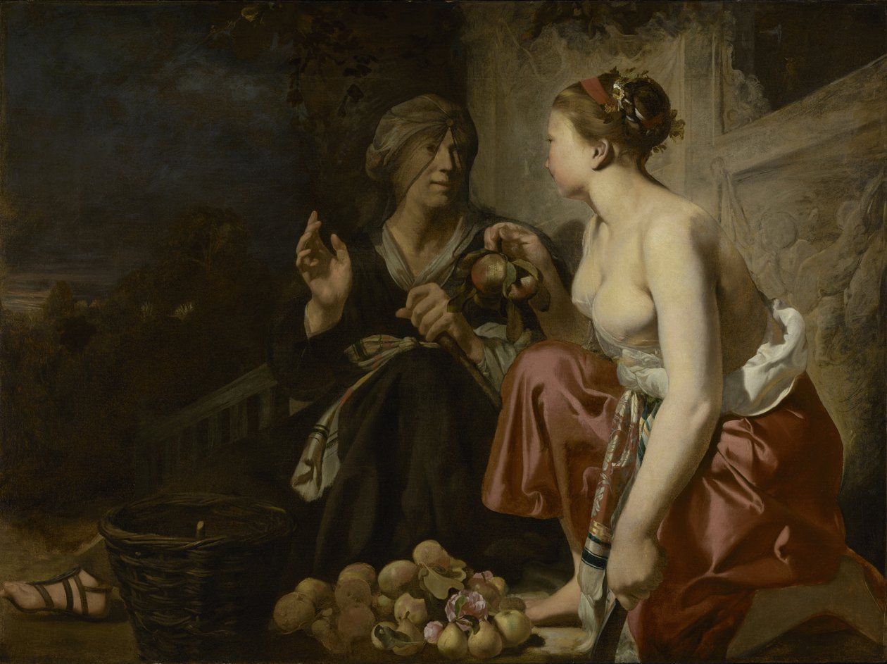 Vertumnus og Pomona af Caesar van Everdingen