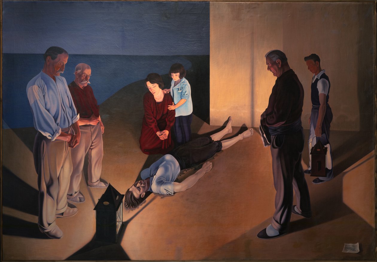 Castaways, 1934. af Cagnaccio di San Pietro