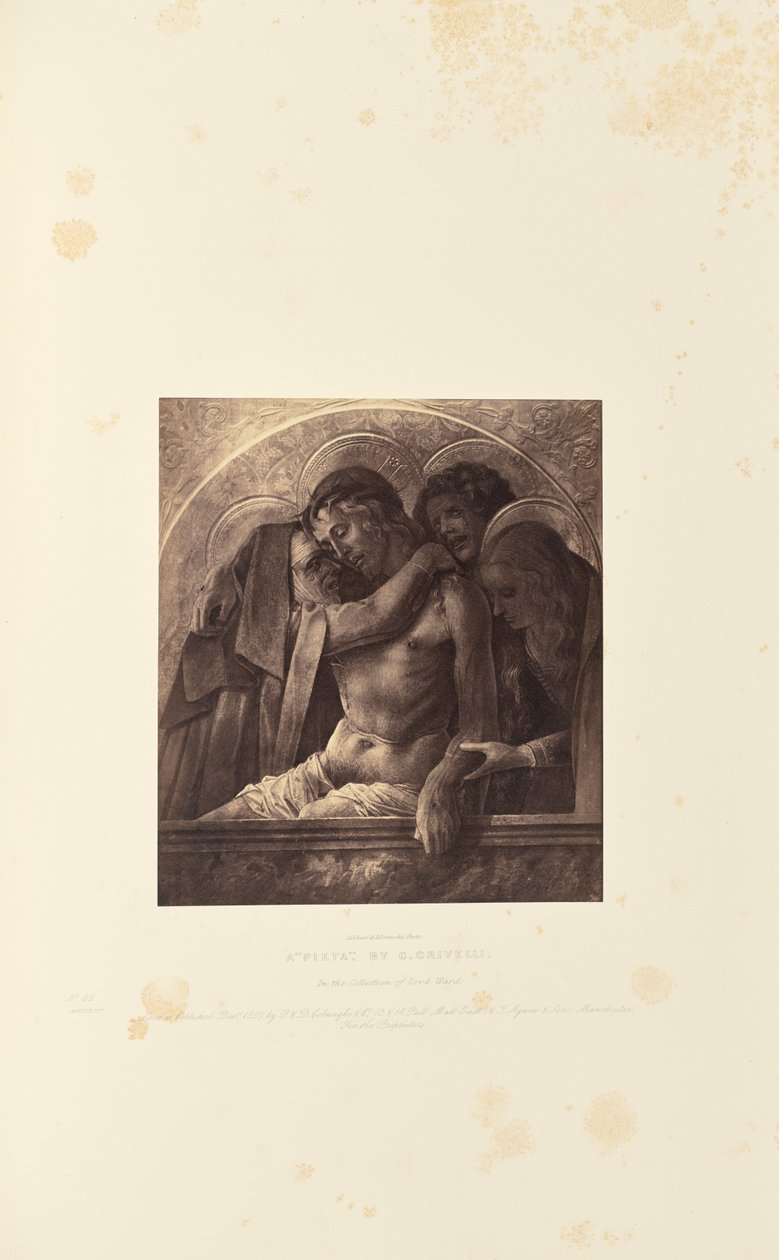En "Pieta" af C. Crivelli af Caldesi and Montecchi