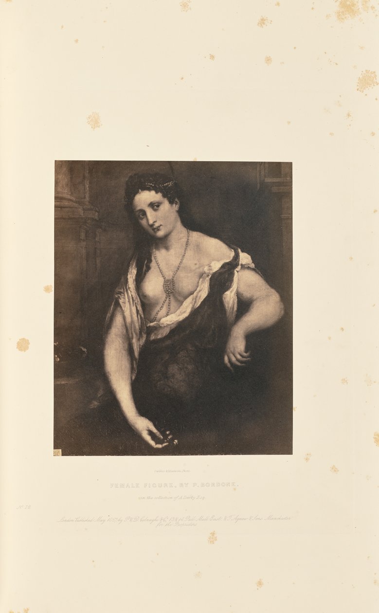 Kvindefigur, af P. Bordone af Caldesi and Montecchi