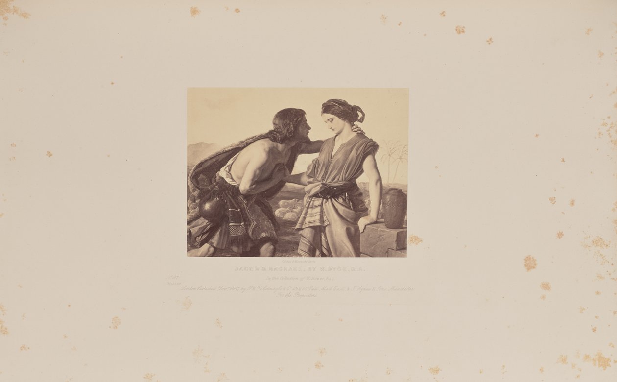 Jacob og Rachael, af W. Dyce, R.A. af Caldesi and Montecchi