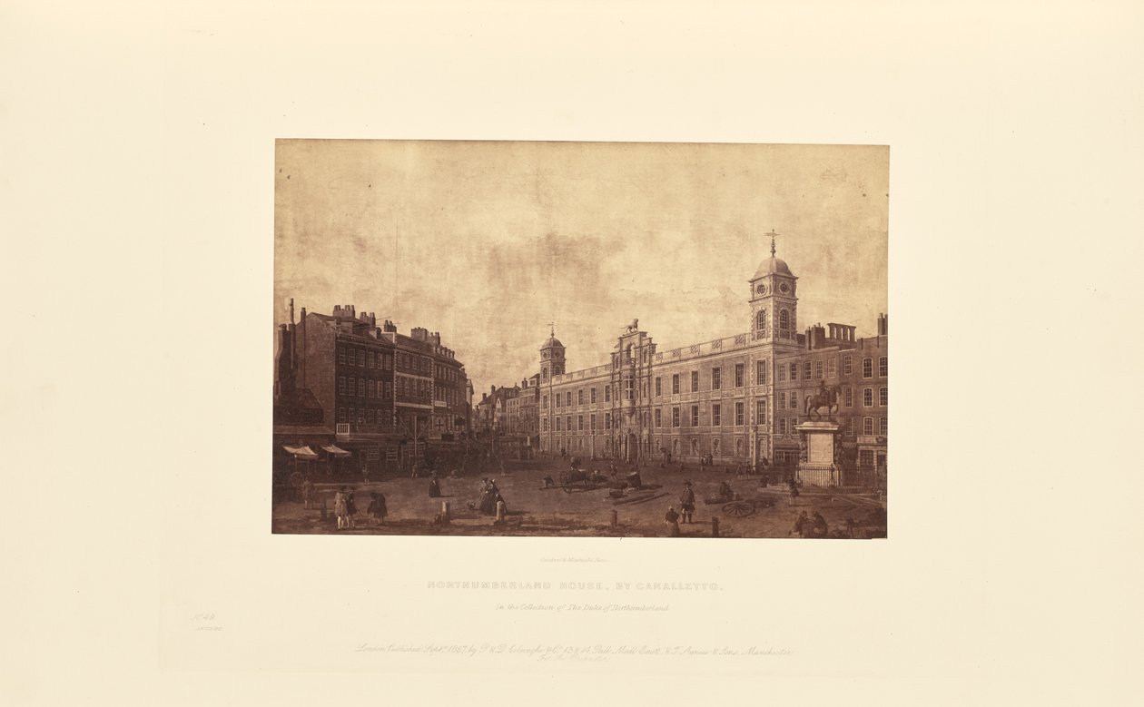 Northumberland House, af Canaletto af Caldesi and Montecchi