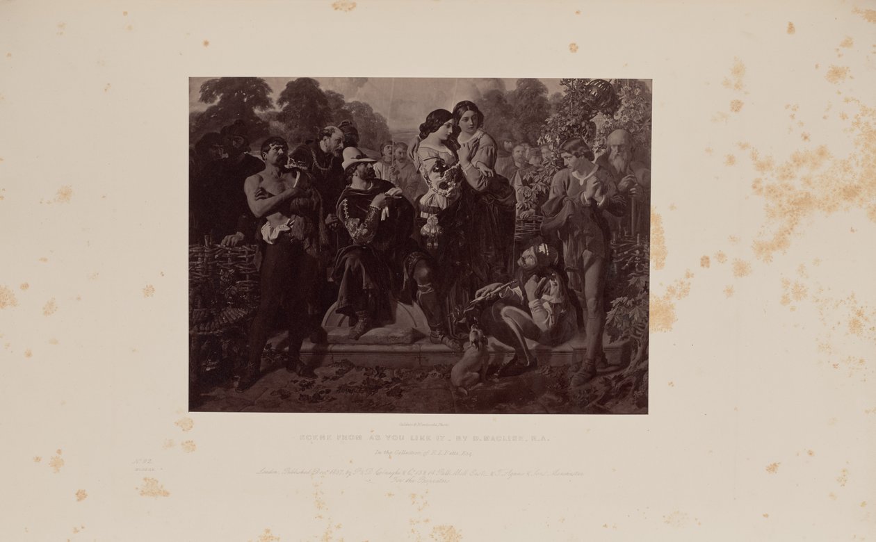 Scene fra As You Like It, af D. Maclise, R.A. af Caldesi and Montecchi