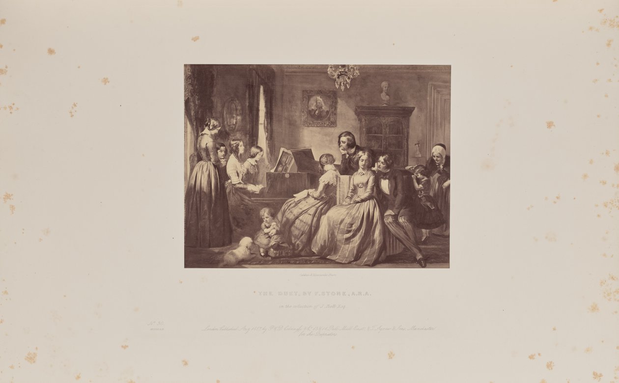 The Duet, af F. Stone, A.R.A. af Caldesi and Montecchi