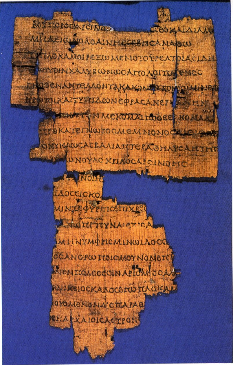 Kallimakos, Koma Bereniksen, papyrus af Callimachus