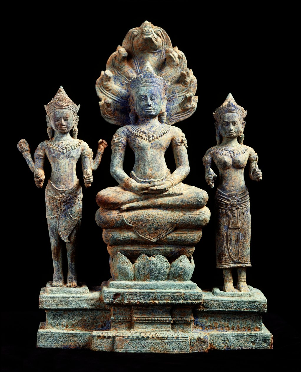 Buddha og Avalokiteshvara af Cambodian School