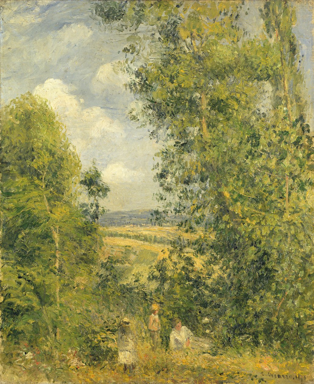 Et hvil på engen, 1878 af Camille Jacob Pissarro