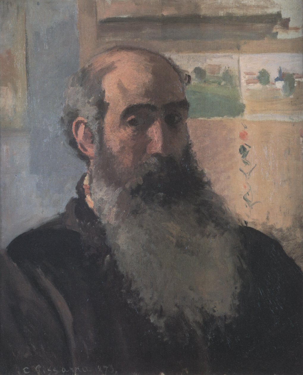 Selvportræt af Camille Jacob Pissarro