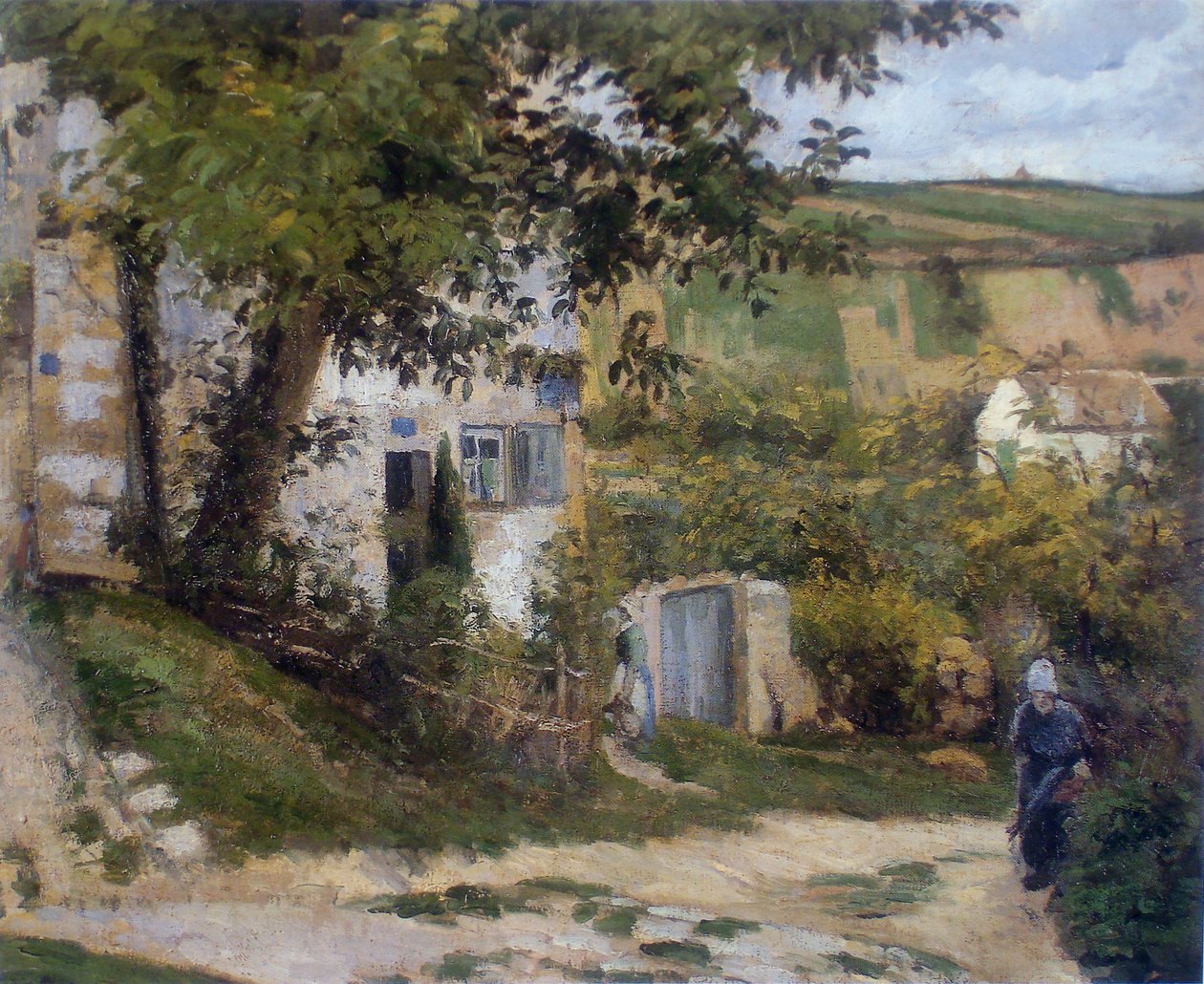 Sti til LHermitage af Camille Jacob Pissarro