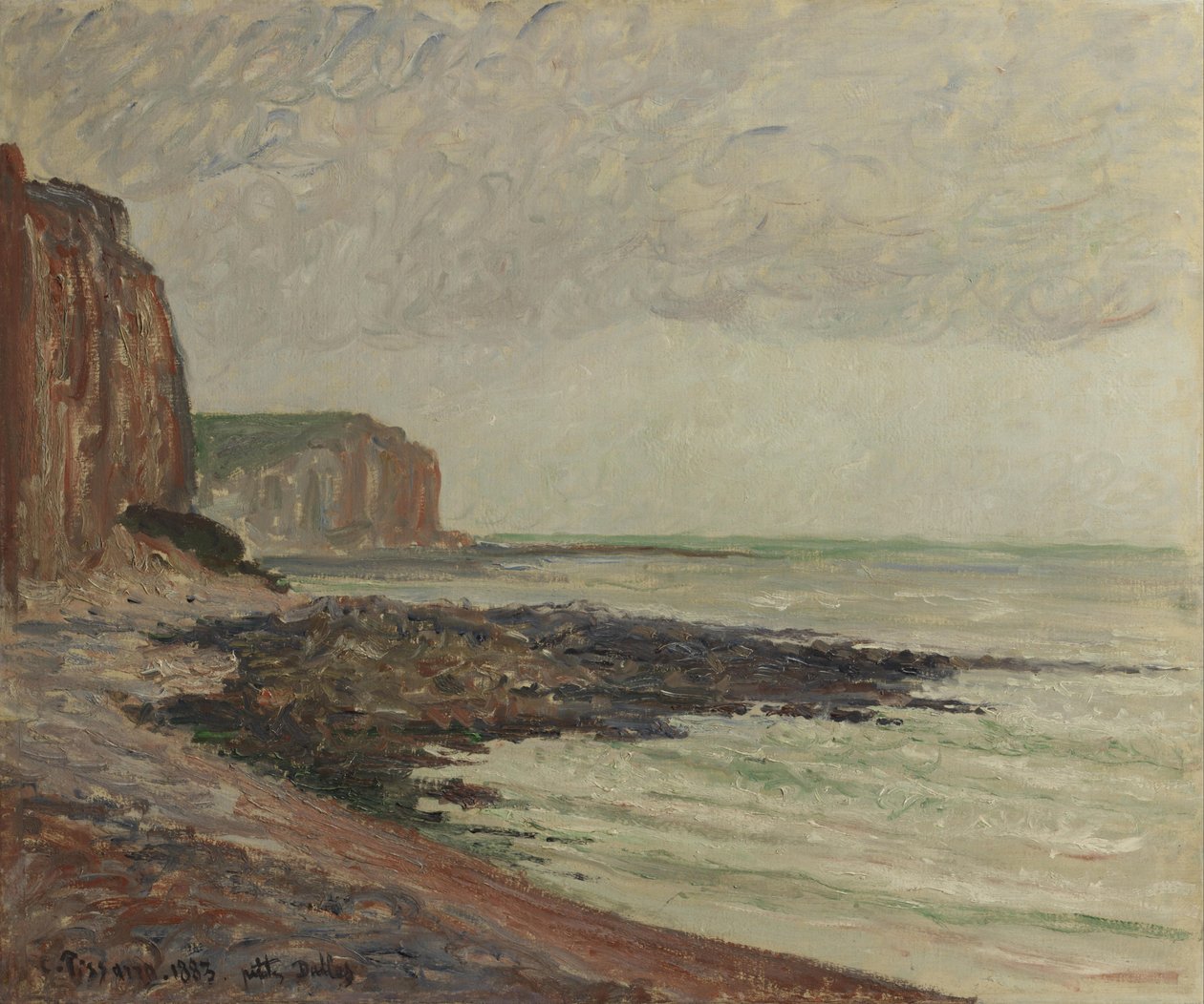 Klipper ved Petites-Dalles af Camille Jacob Pissarro