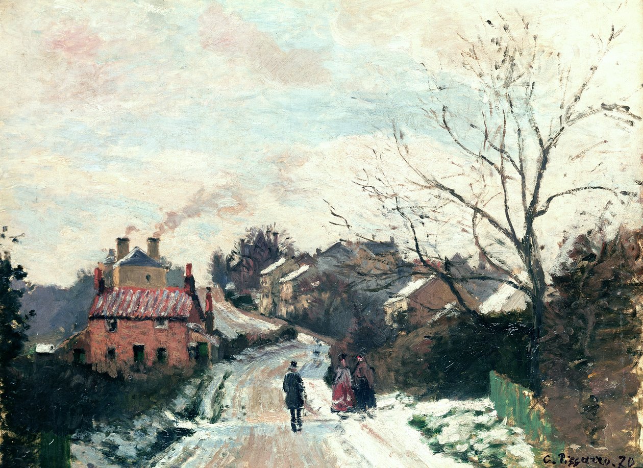 Fox hill, Upper Norwood, 1870 af Camille Jacob Pissarro