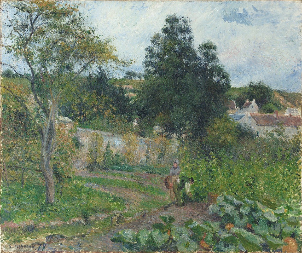 Grøntsagshave ved Eremitagen af Camille Jacob Pissarro