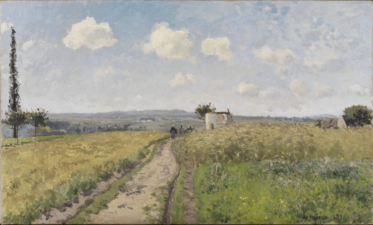 Juni formiddag på Pontoise af Camille Jacob Pissarro