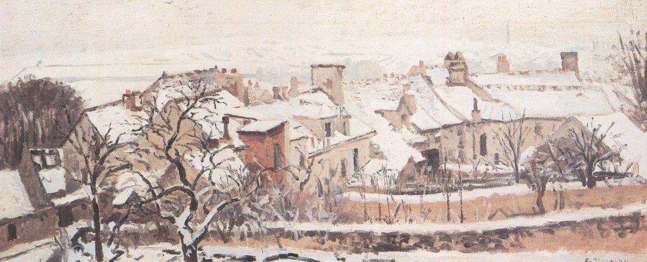 L´Hiver af Camille Jacob Pissarro
