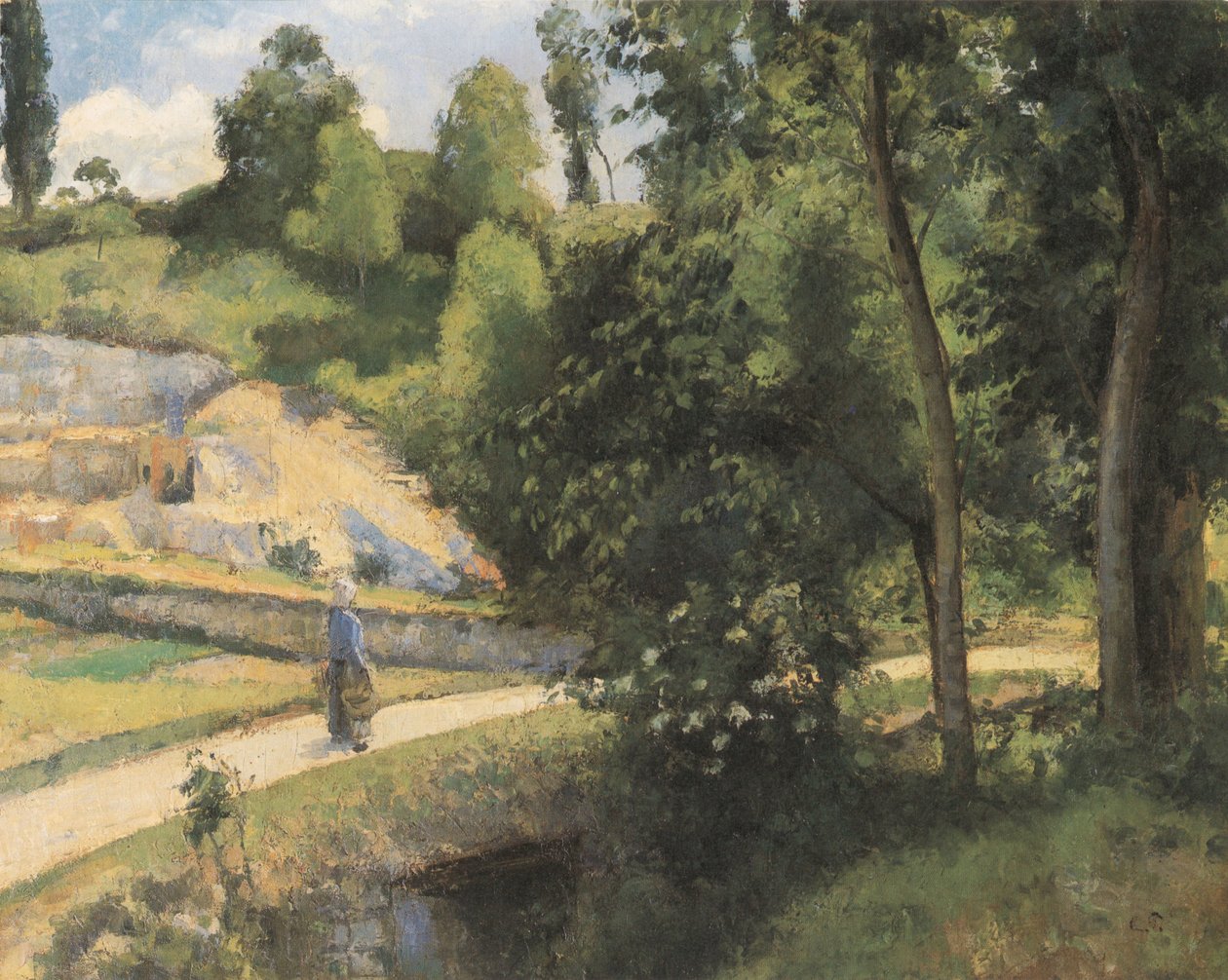 La Carrière, Pontoise af Camille Jacob Pissarro