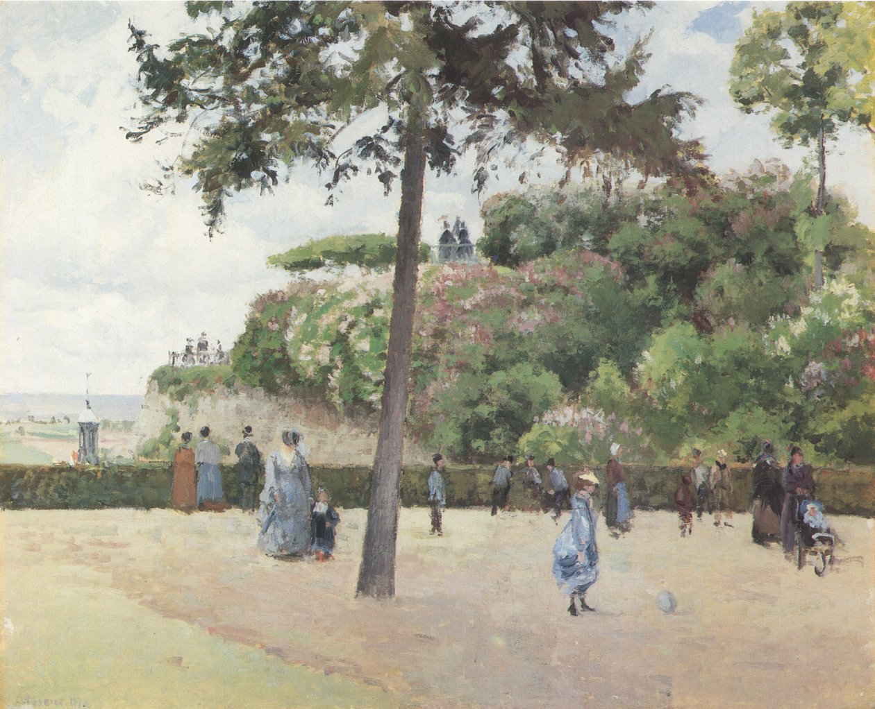 Byhaven, Pontoise af Camille Jacob Pissarro