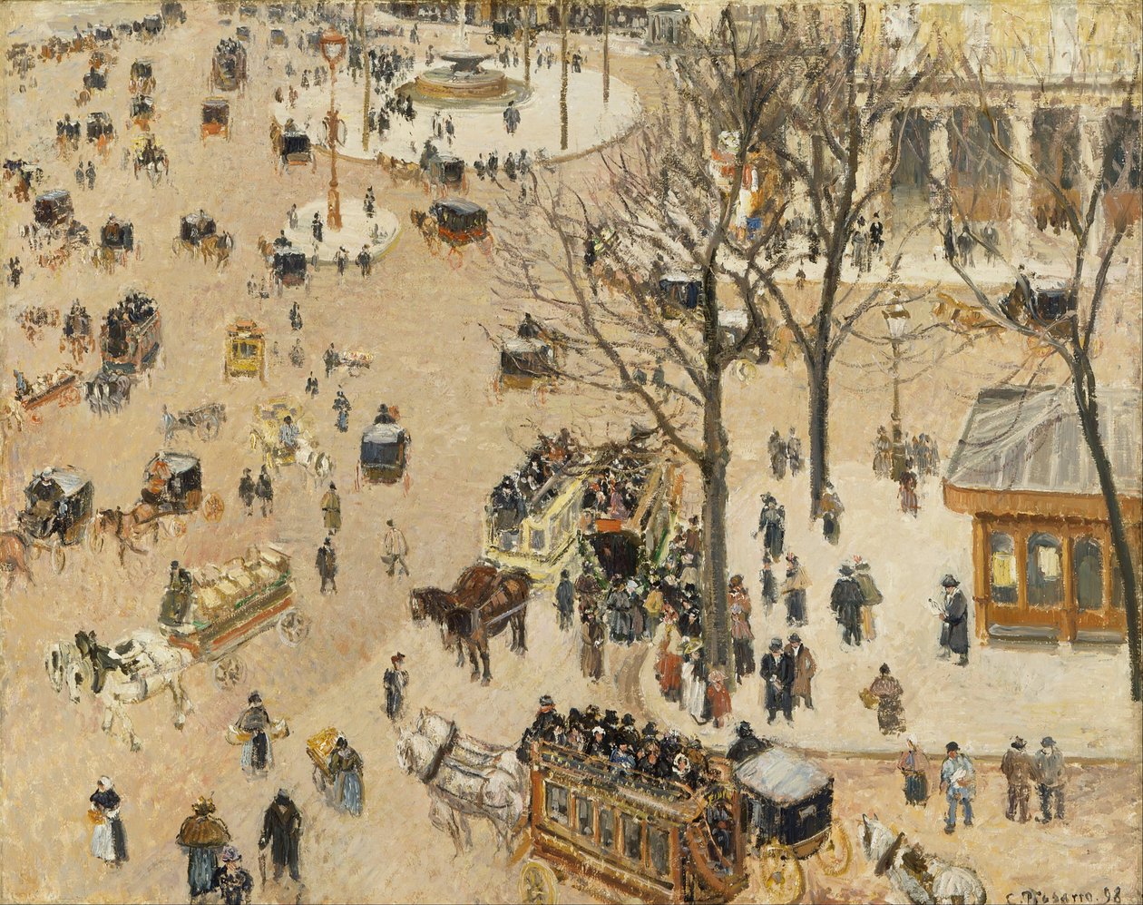 Stedet skyldes fransk teater af Camille Jacob Pissarro
