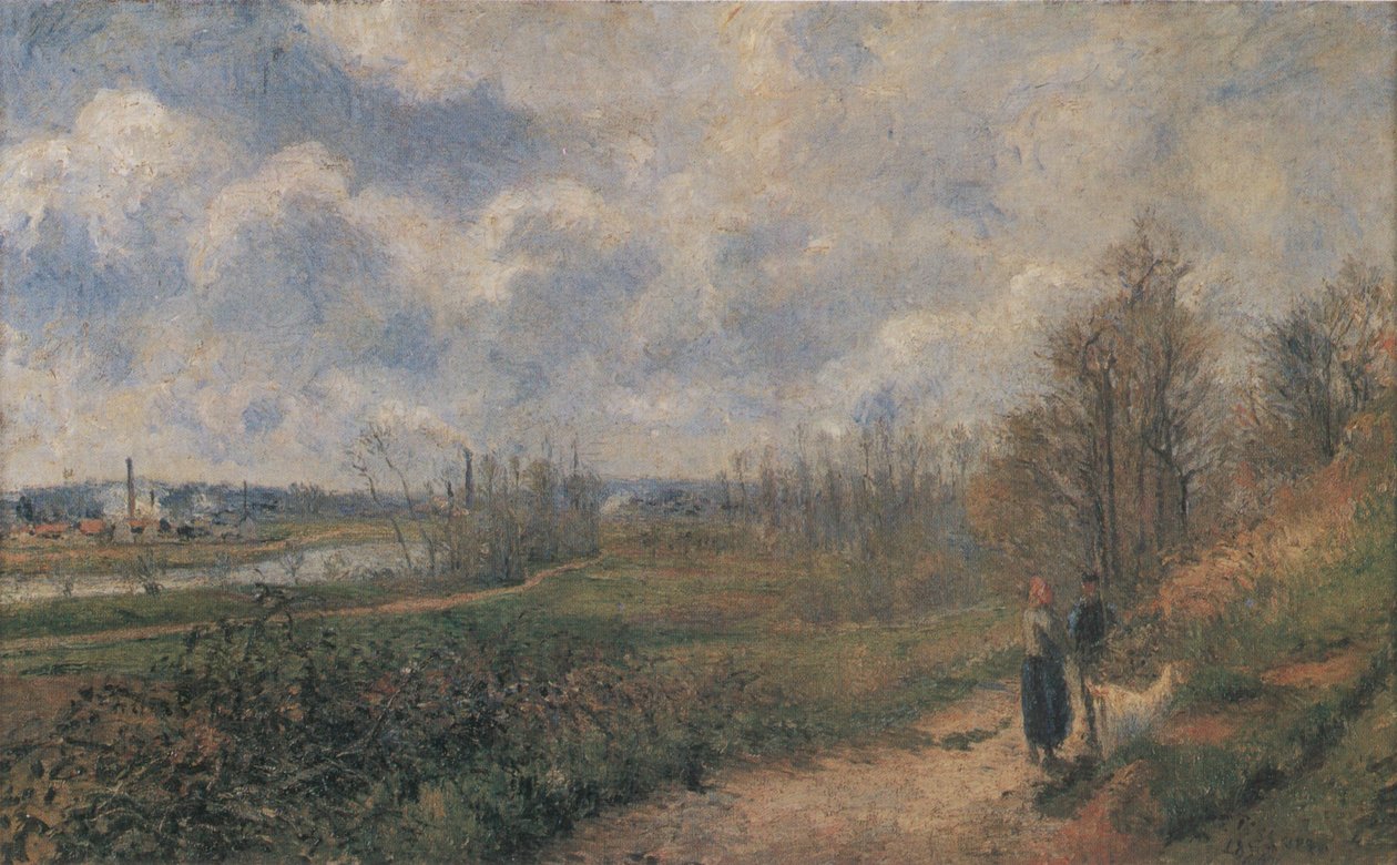 La Sente du Chou, Pontoise af Camille Jacob Pissarro