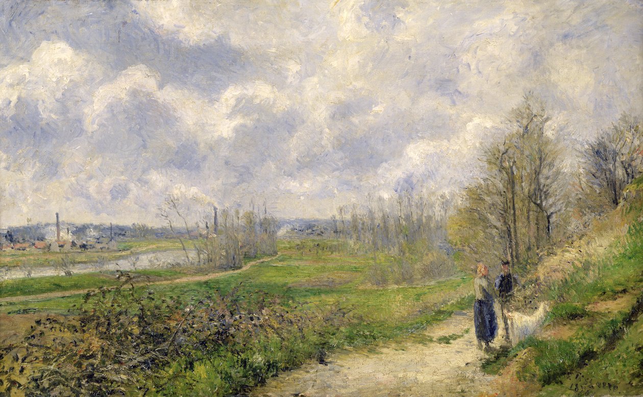 La Sente du Chou, nær Pontoise, 1878 af Camille Jacob Pissarro
