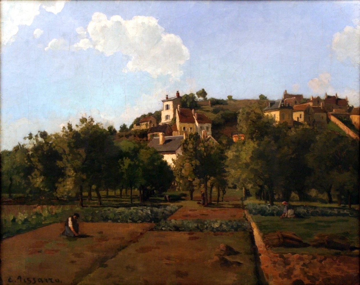 Le Gardin de Mauboisson, Pontoise af Camille Jacob Pissarro
