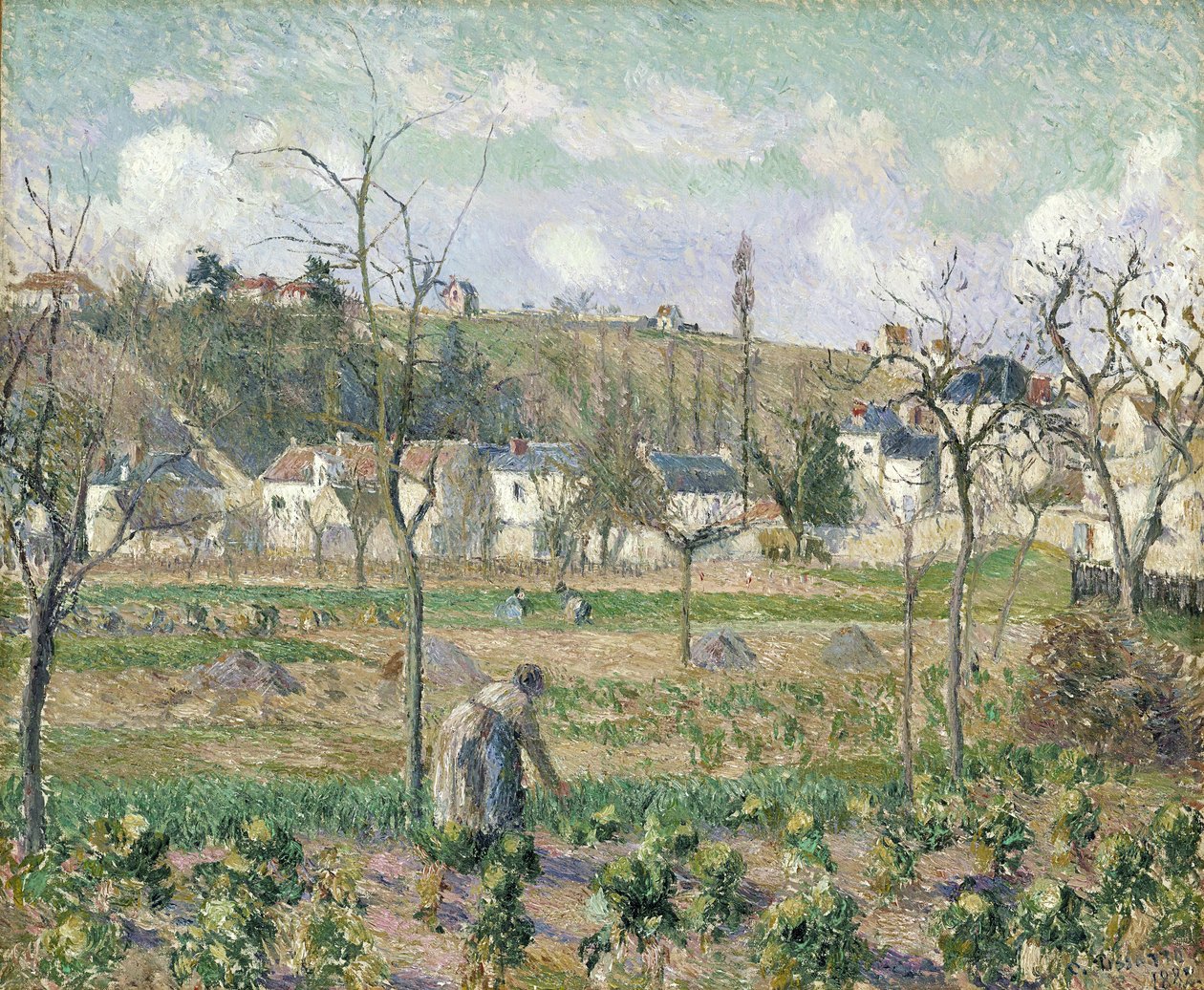 Jardin de Maubuisson, Pontoise, la Mère Bellette af Camille Jacob Pissarro