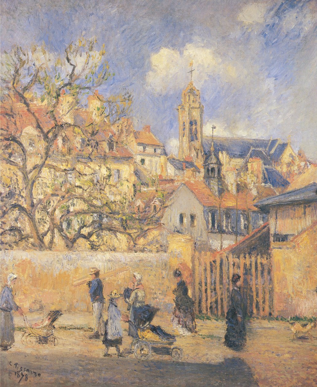 Parc aux Charette, Pontoise af Camille Jacob Pissarro