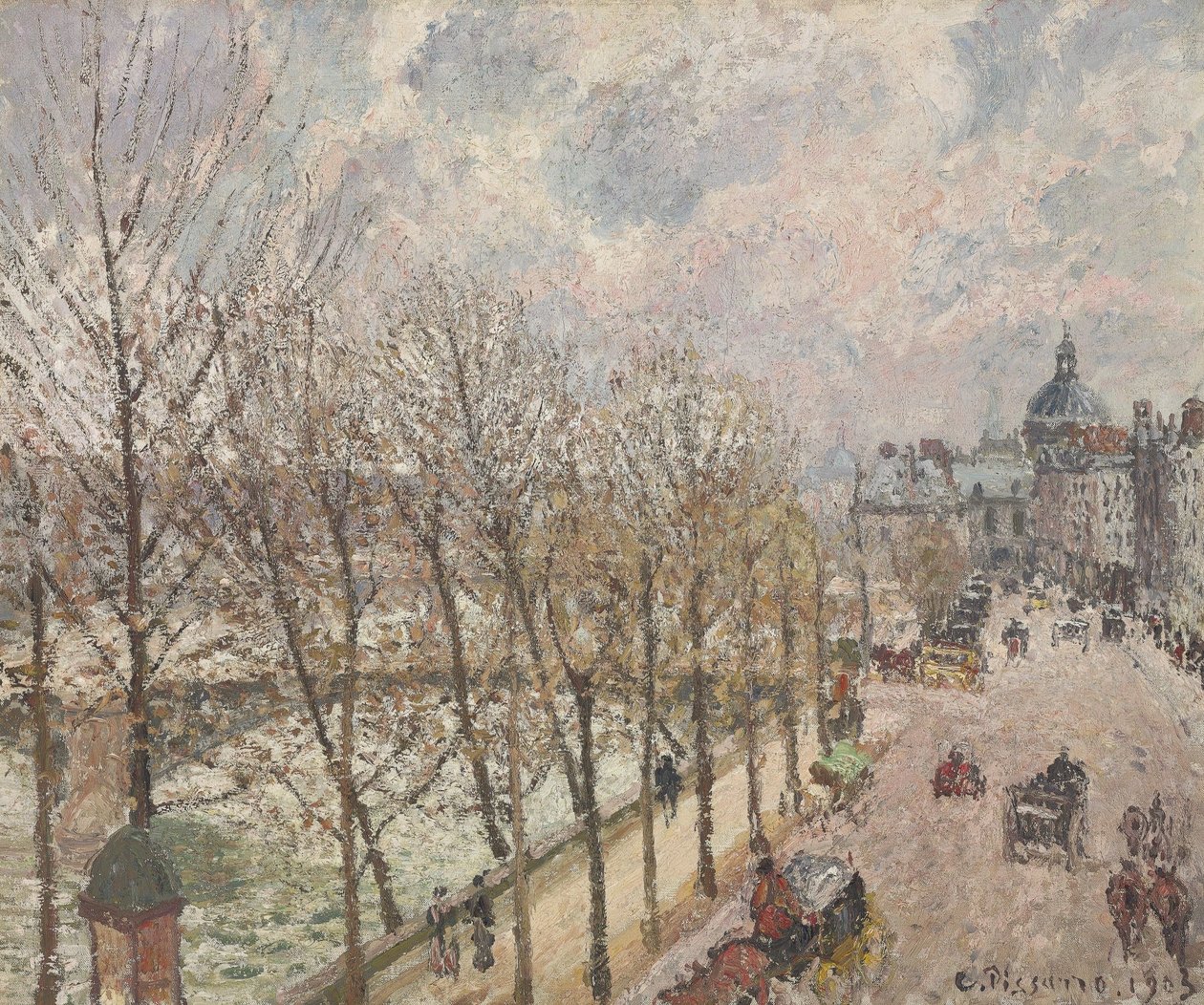 Quai Malaquais og instituttet af Camille Jacob Pissarro