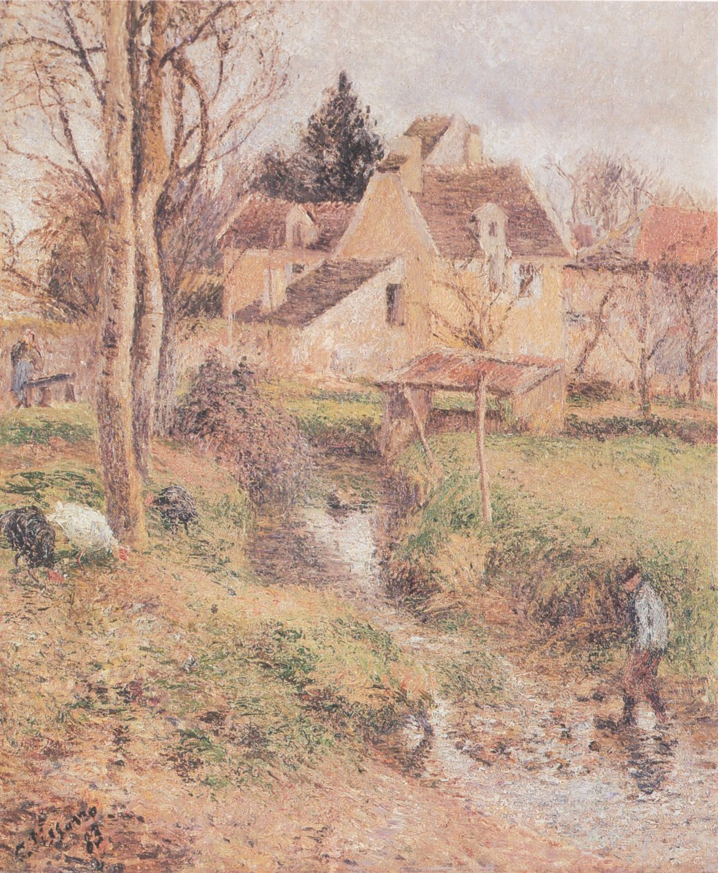 Ruisseau ved Osny af Camille Jacob Pissarro