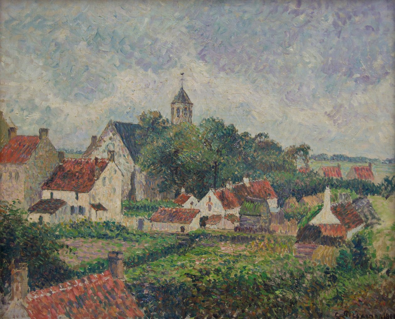 Knocke landsby af Camille Jacob Pissarro
