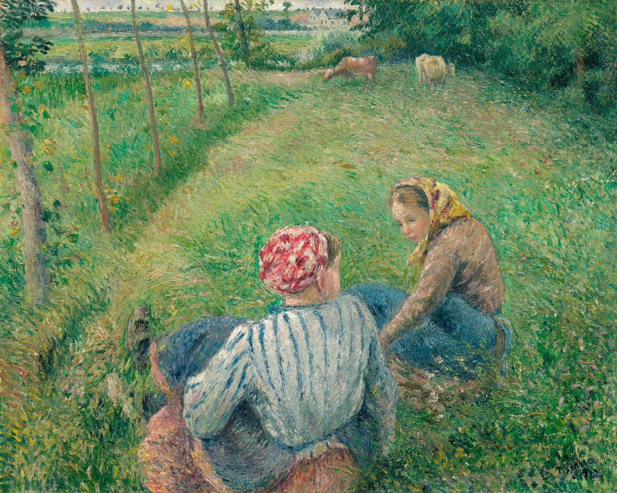 Bøndernes døtre af Camille Jacob Pissarro