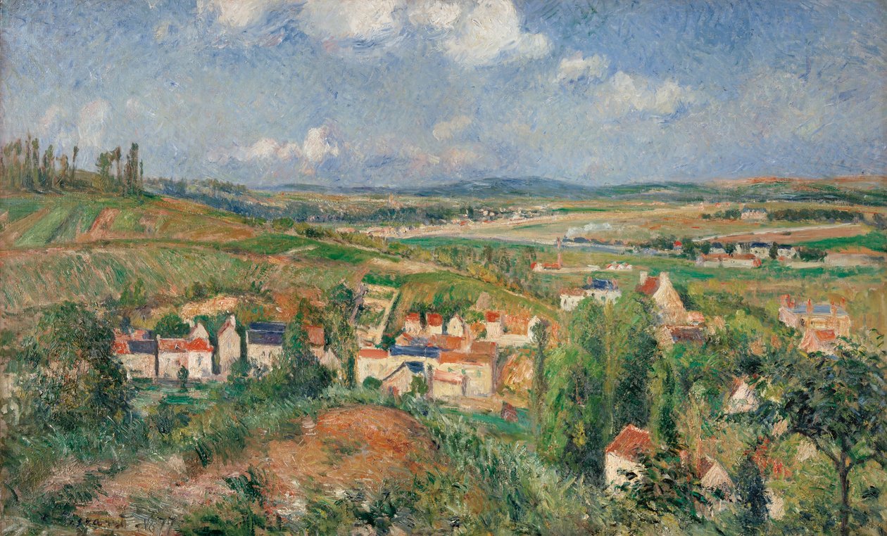 Lhermitage om sommeren, Pontoise af Camille Jacob Pissarro