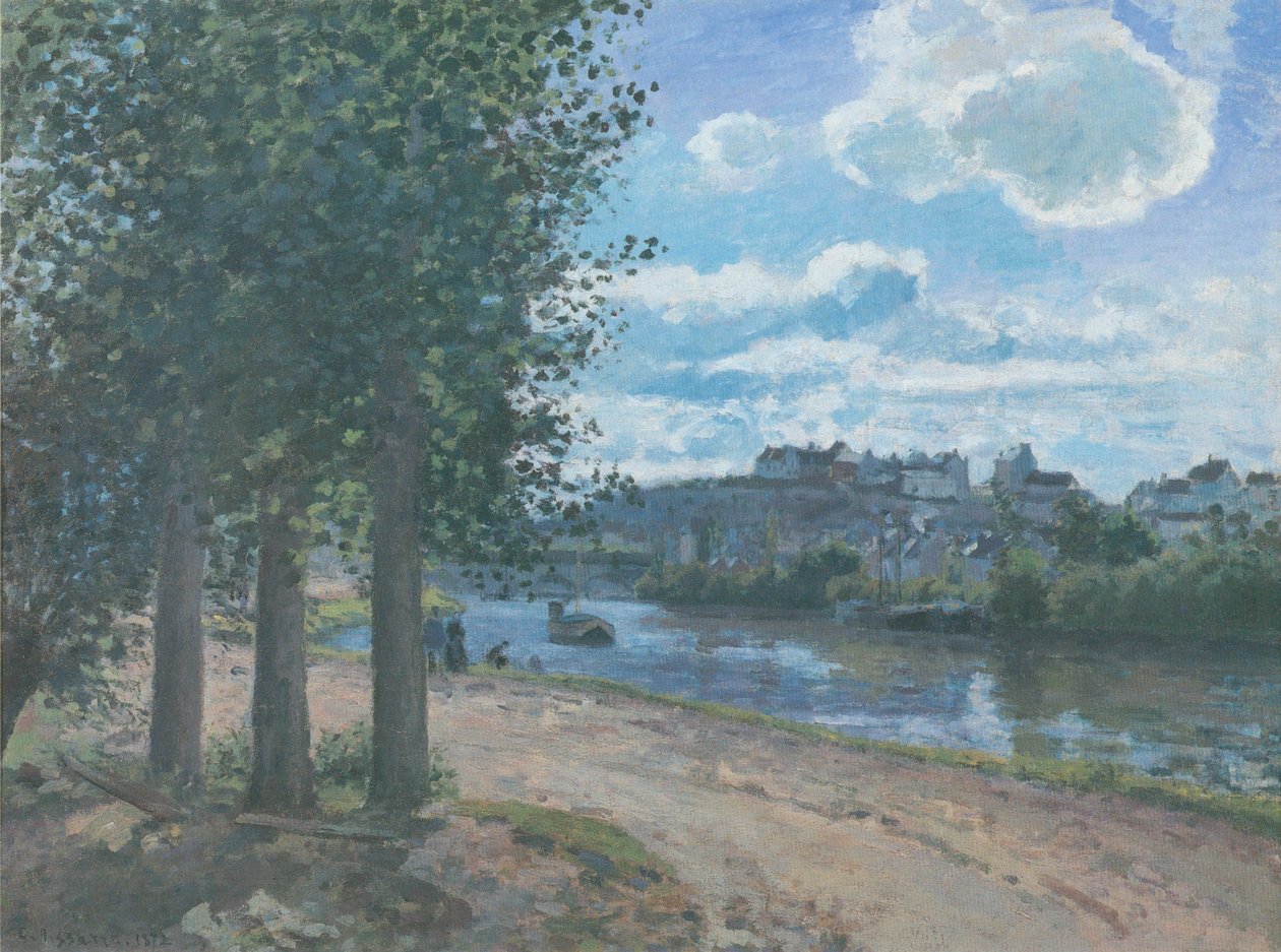 Pontoise, Oises Banks af Camille Jacob Pissarro