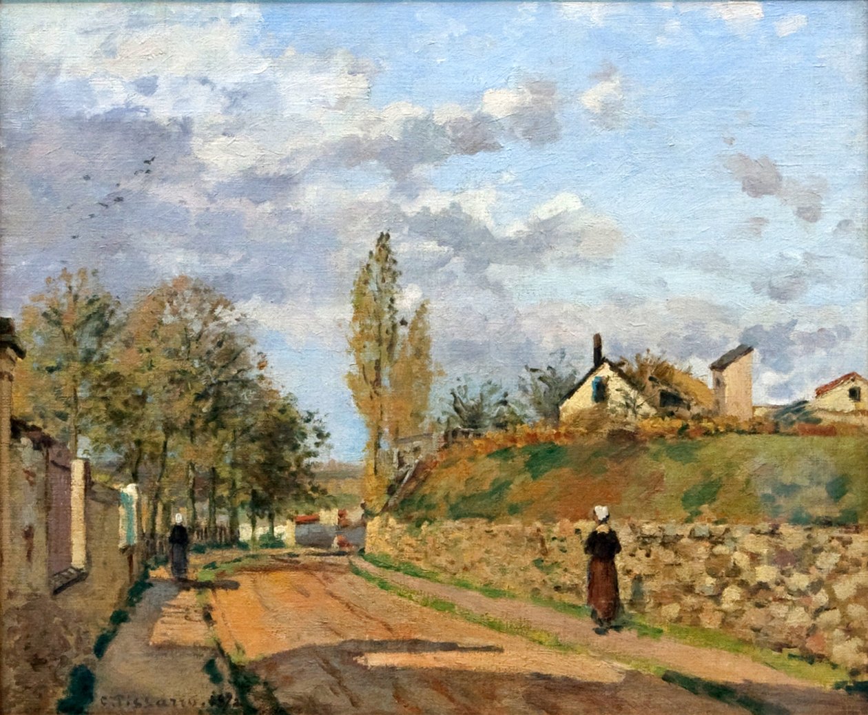 Rue de Beaujour, Pontoise af Camille Jacob Pissarro