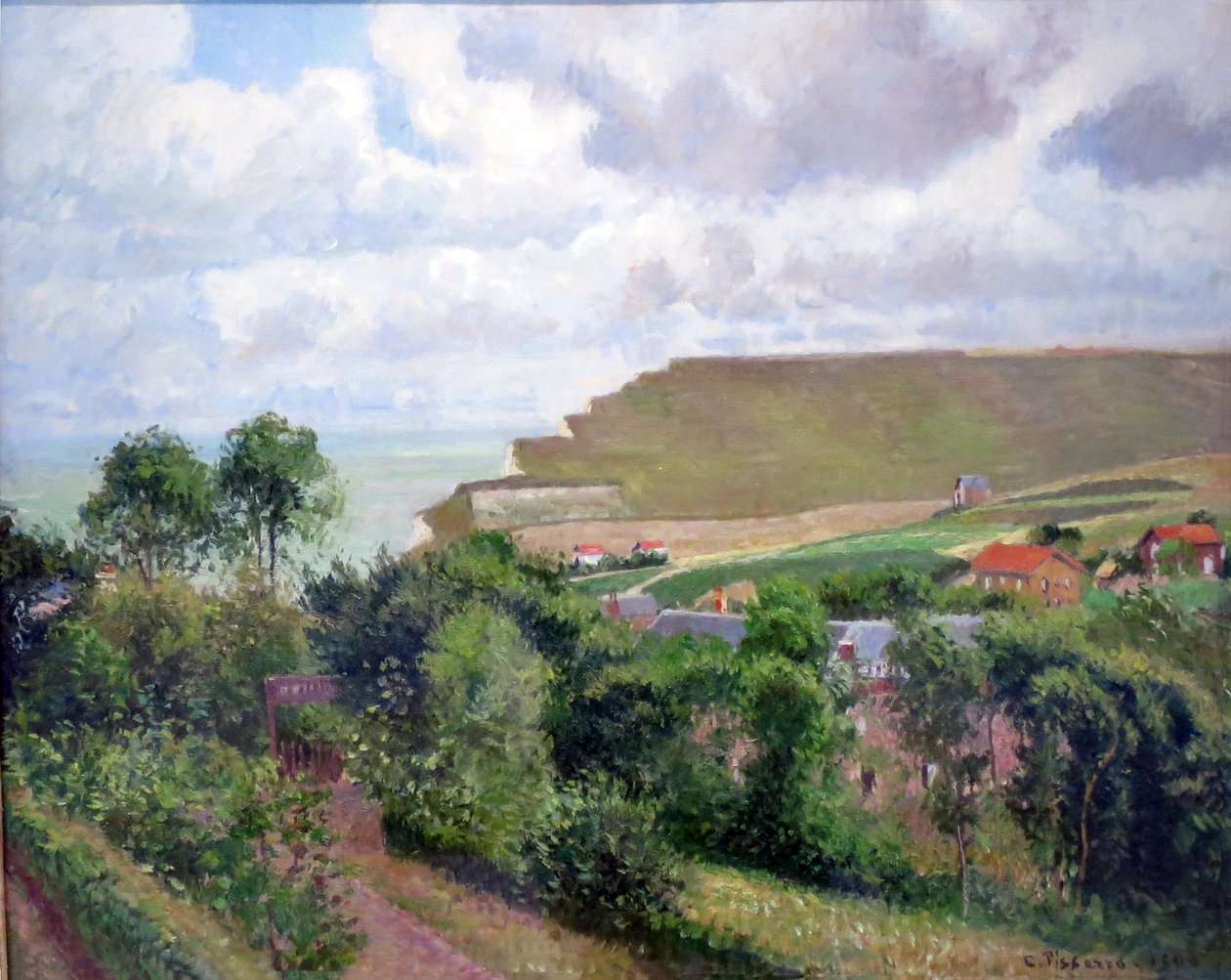 Udsigt over Berneval af Camille Jacob Pissarro