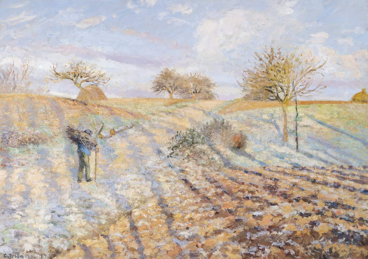 White Frost, 1873 af Camille Jacob Pissarro