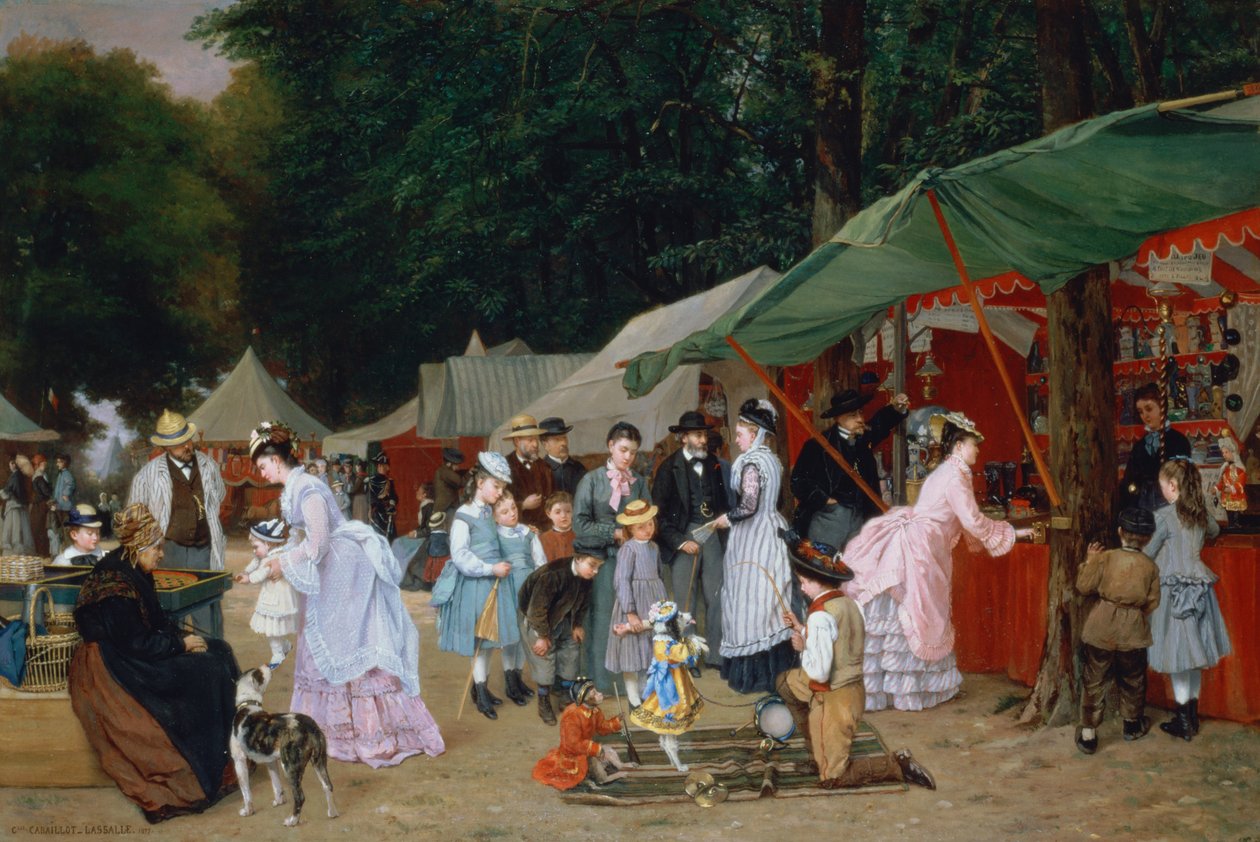 På messen,1877 af Camille Leopold Cabaillot Lasalle