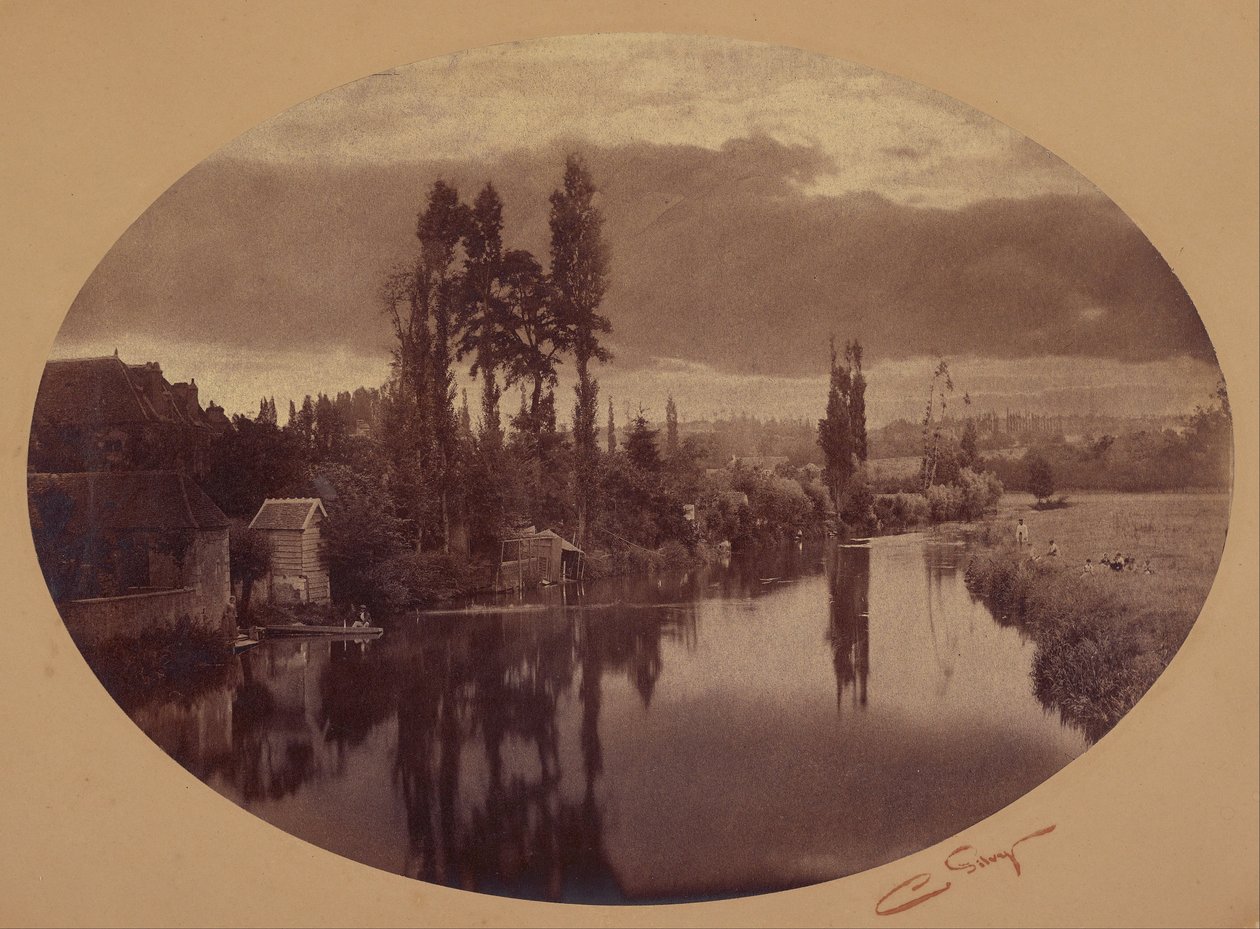Flod Scene af Camille Silvy