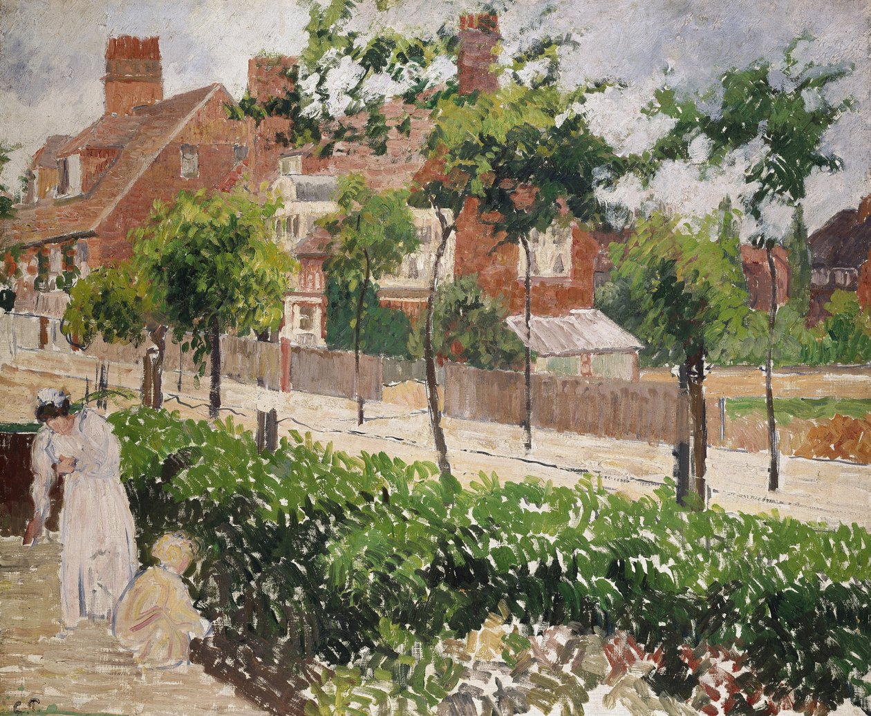 Bedford Park, Bath Road, London, 1800-tallet af Camille Jacob Pissarro