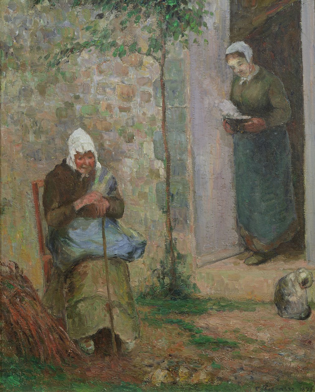 Velgørenhed, 1876 af Camille Jacob Pissarro