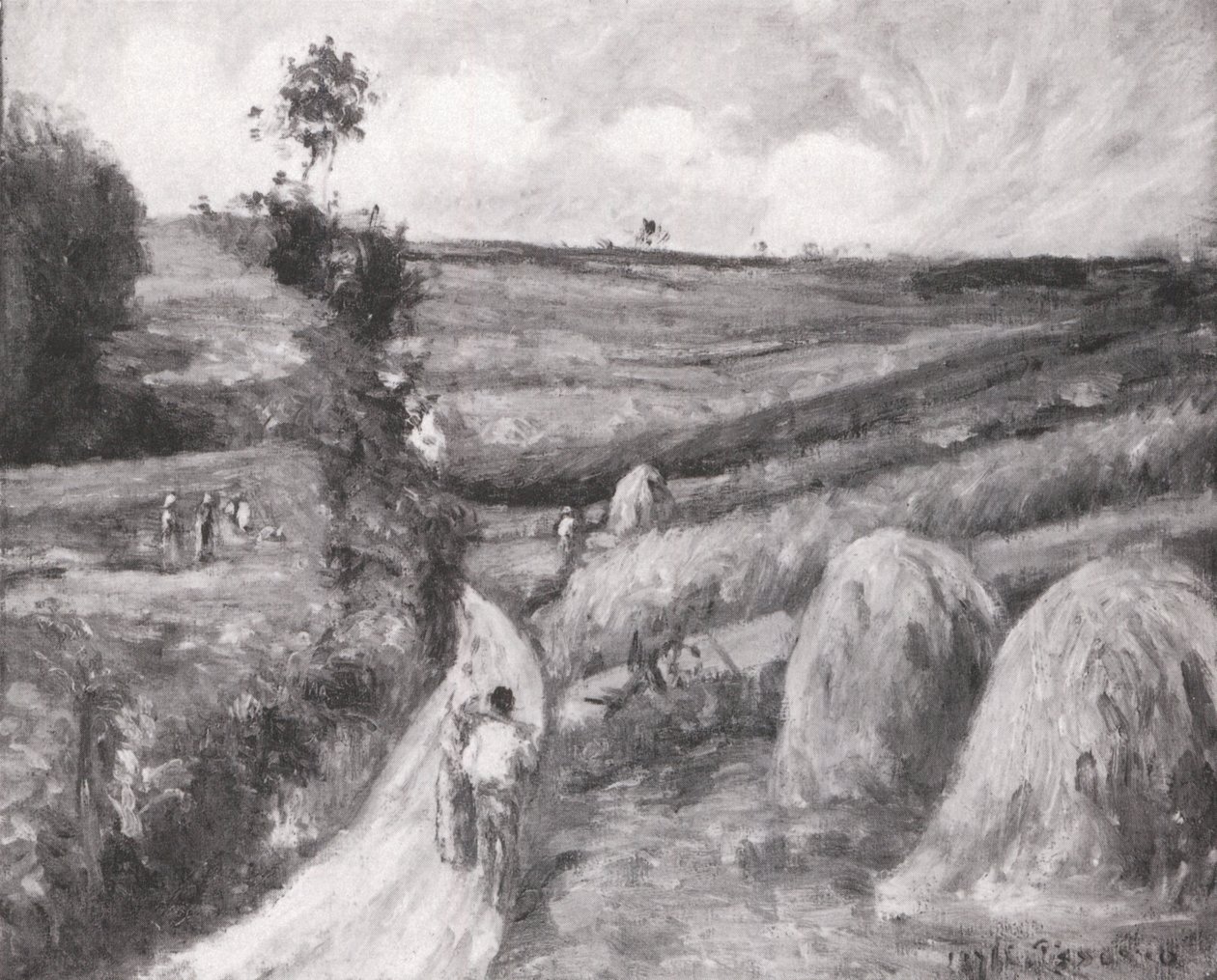 Op ad bakke, omkring Pontoise af Camille Jacob Pissarro