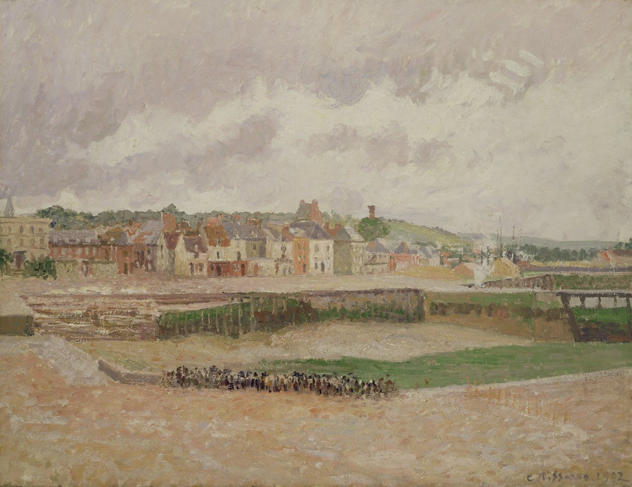 Dieppe, Duquesne-bassinet, 1902 af Camille Jacob Pissarro