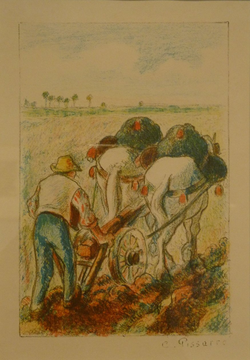 Ploven af Camille Jacob Pissarro
